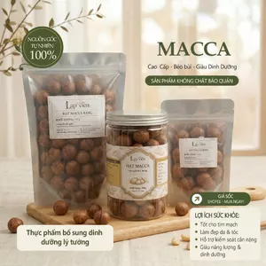 Hạt Macca Nứt Vỏ Chất Lượng - Hạt Tròn Đều, Trắng Muốt, Béo Ngậy - Tặng Kèm Dụng Cụ Tách Vỏ