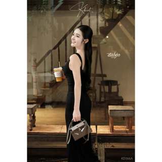 Đầm dài Khiết Style thun len cotton ôm body ngọt ngào phong cách trẻ trung năng động KD366 KD366A KD366B