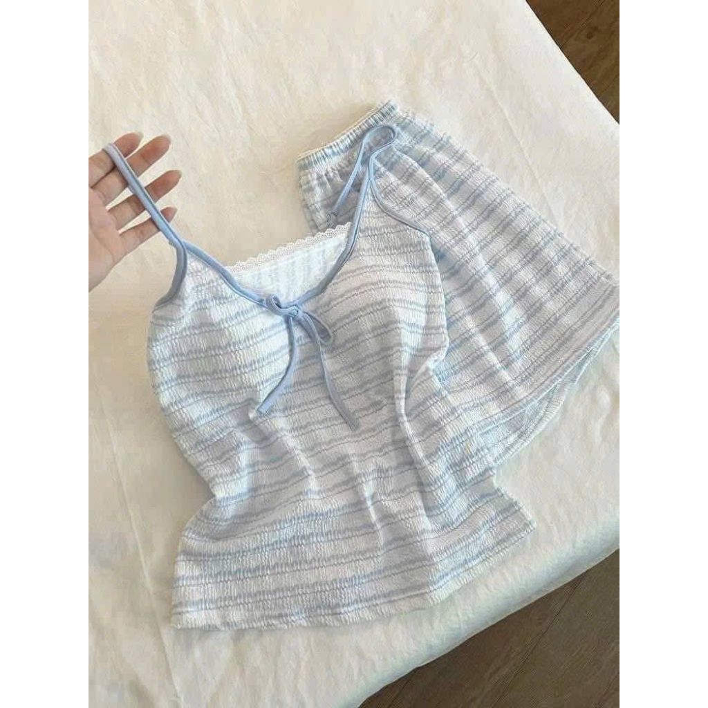 Bộ 2 dây kẻ xanh