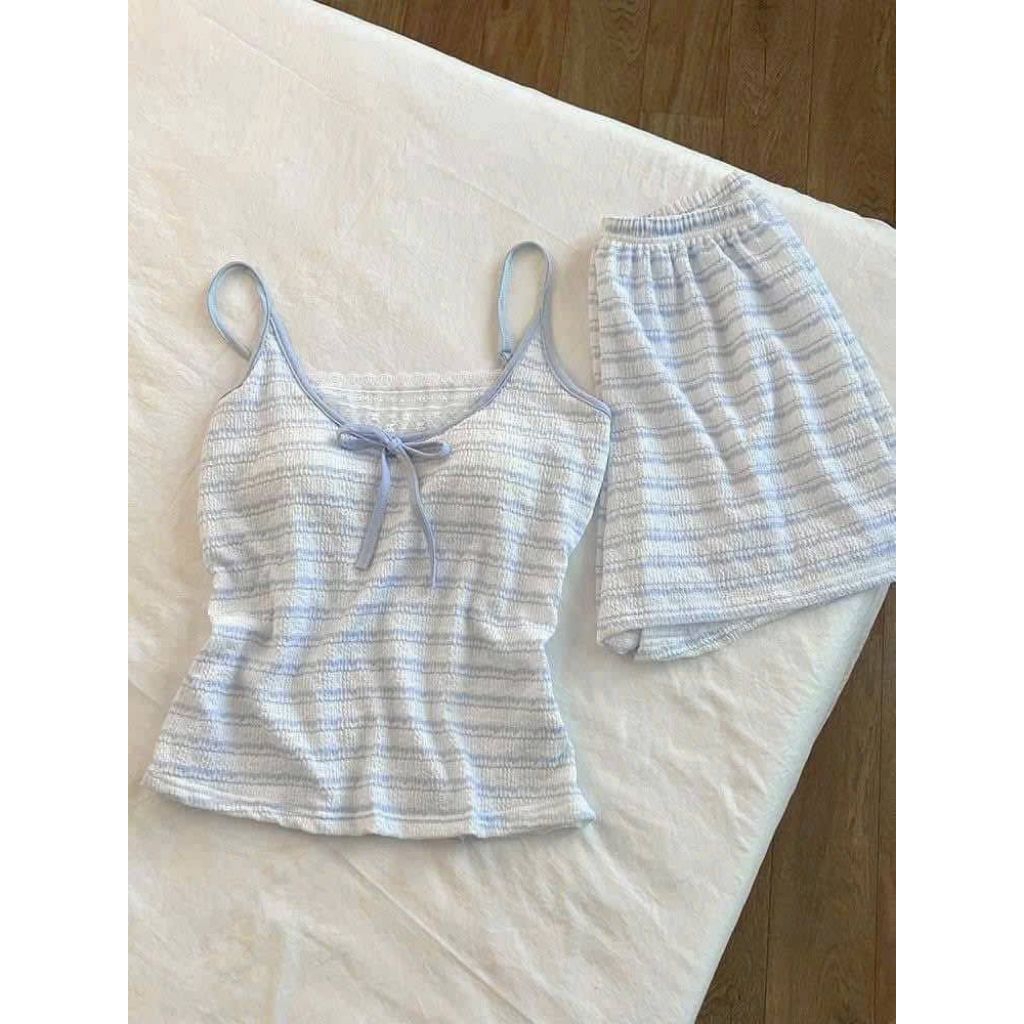 Bộ 2 dây kẻ xanh