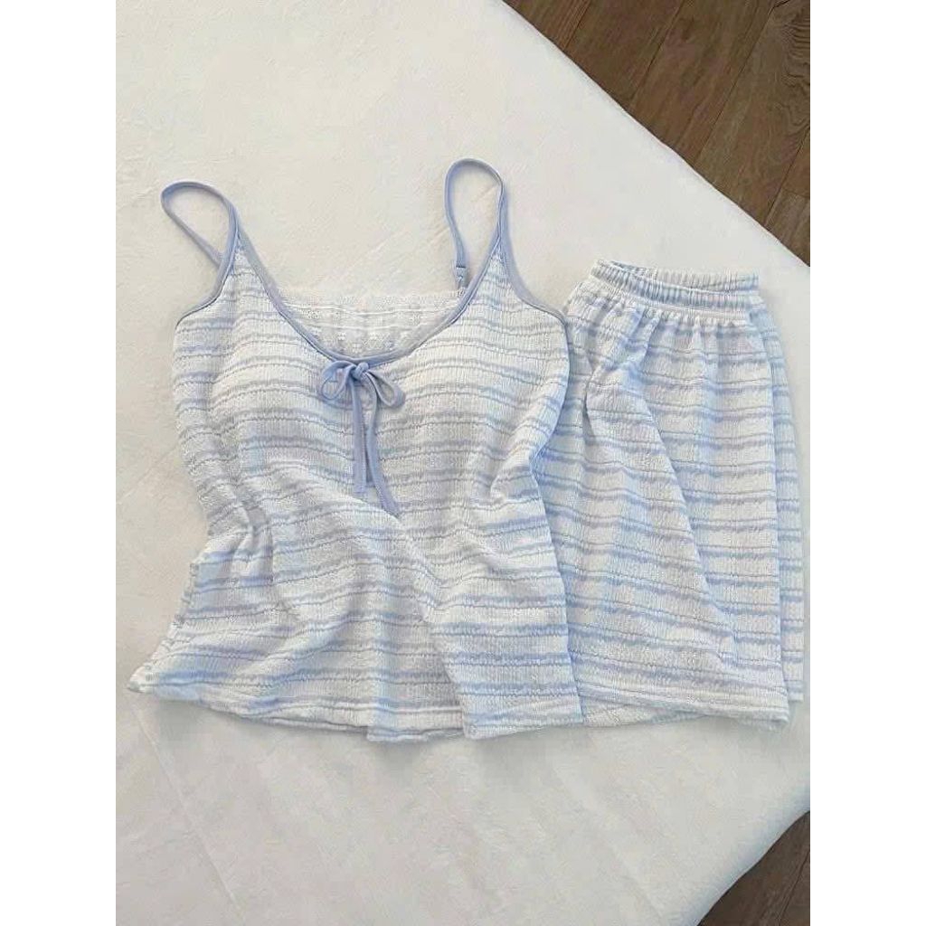 Bộ 2 dây kẻ xanh