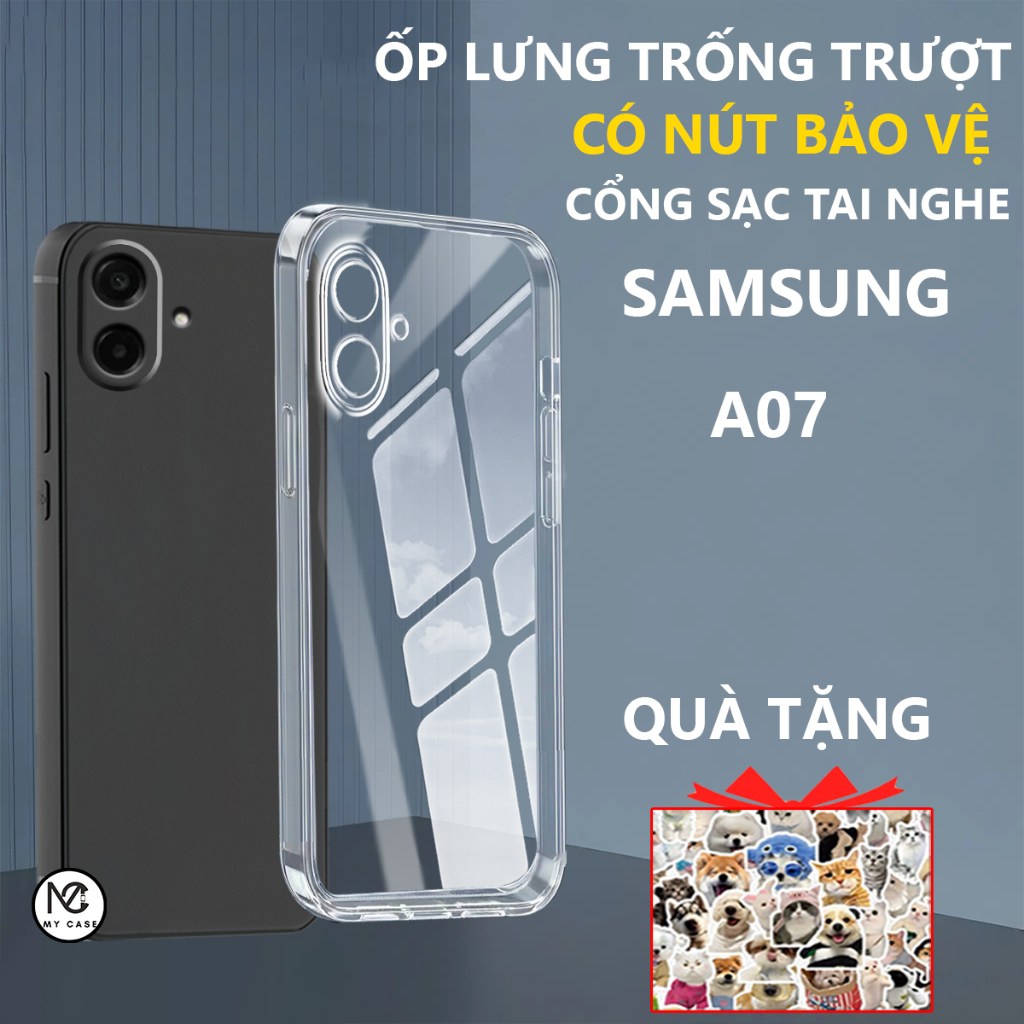 Ốp lưng bảo vệ chân sạc Samsung A07 chống trơn trượt- My Case