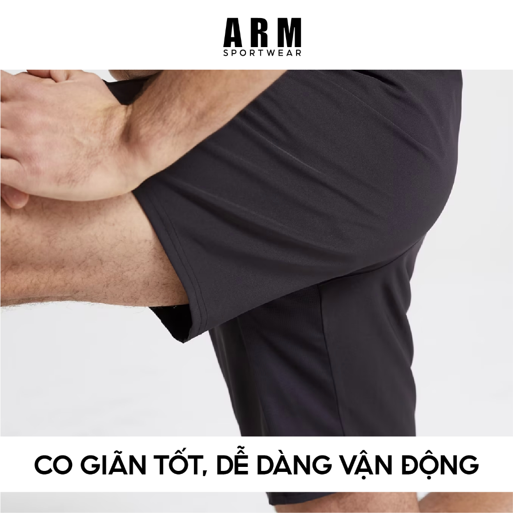 Quần Short Nam ARM 7 Inch ProMax Chất Thun siêu nhẹ, quần thể thao nam chạy bộ, vận động thoải mái