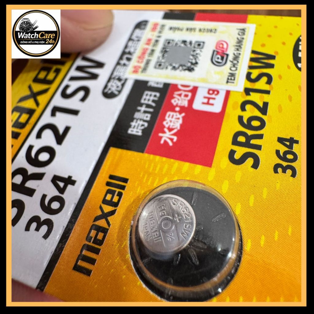 Pin Đồng Hồ Maxell SR621 364 SR621SW 1.55V Chính Hãng – Dùng Cho Đồng Hồ, Máy Đo