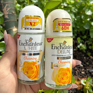 Combo 2 chai Lăn khử mùi trắng da Enchanteur Dưỡng Sáng Da 50ml( Màu Vàng)