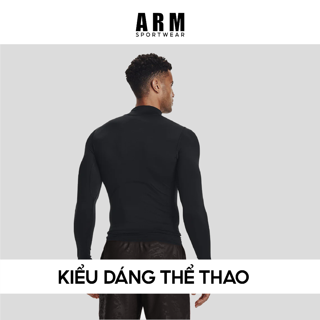 Áo Giữ Nhiệt Nam Dài Tay ARM Modal Ultra Cổ 3 Phân, Áo Thể Thao Dài Tay co giãn, mềm mịn, giữ nhiệt cực tốt