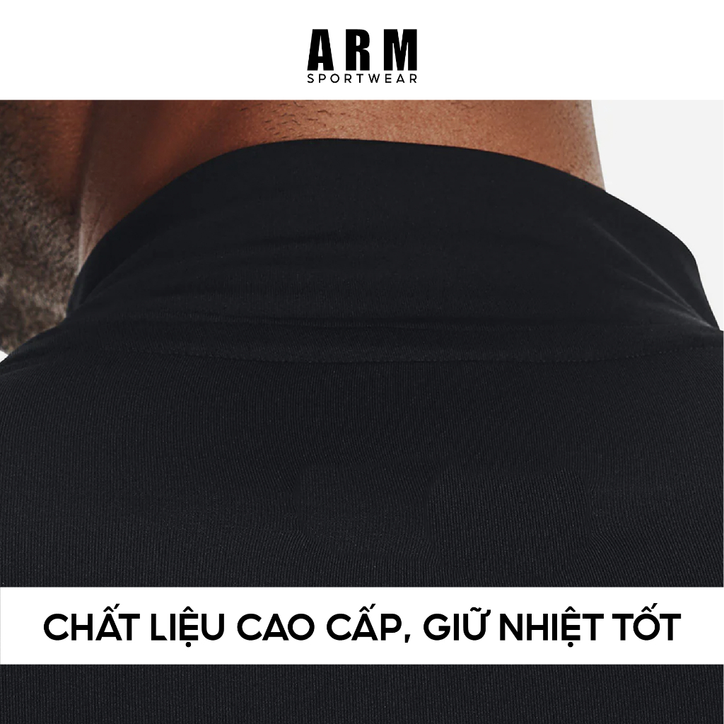 Áo Giữ Nhiệt Nam Dài Tay ARM Modal Ultra Cổ 3 Phân, Áo Thể Thao Dài Tay co giãn, mềm mịn, giữ nhiệt cực tốt