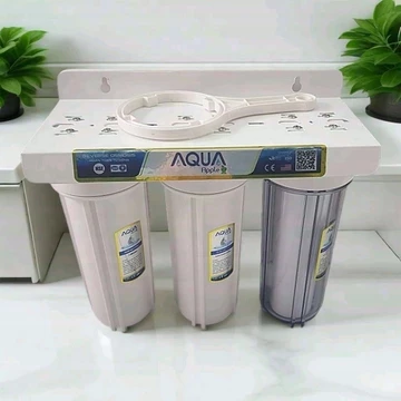 Bộ lọc thô 10 in AQUA lọc thô nước đầu nguồn sinh hoạt, lọc cặn bẩn, khử mùi clo