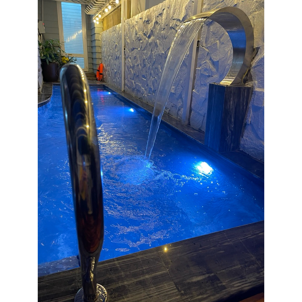 thác nước cong, cây phun nước, vòi massage dạng vòm, vòi phun nước bán nguyệt, thác nước cong inox, thác nước mỏ vịt