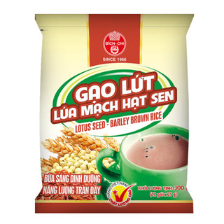 Bột Gạo Lứt Lúa Mạch Hạt Sen Có Đường / Không Đường Bích Chi (300gr/gói) Thùng 10 Gói