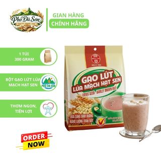 Bột Gạo Lứt Lúa Mạch Hạt Sen Có Đường / Không Đường Bích Chi (300gr/gói) Thùng 10 Gói