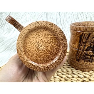 Ly Nước Cốc Nước Gỗ Dừa Việt Nam ( Hình Thật )