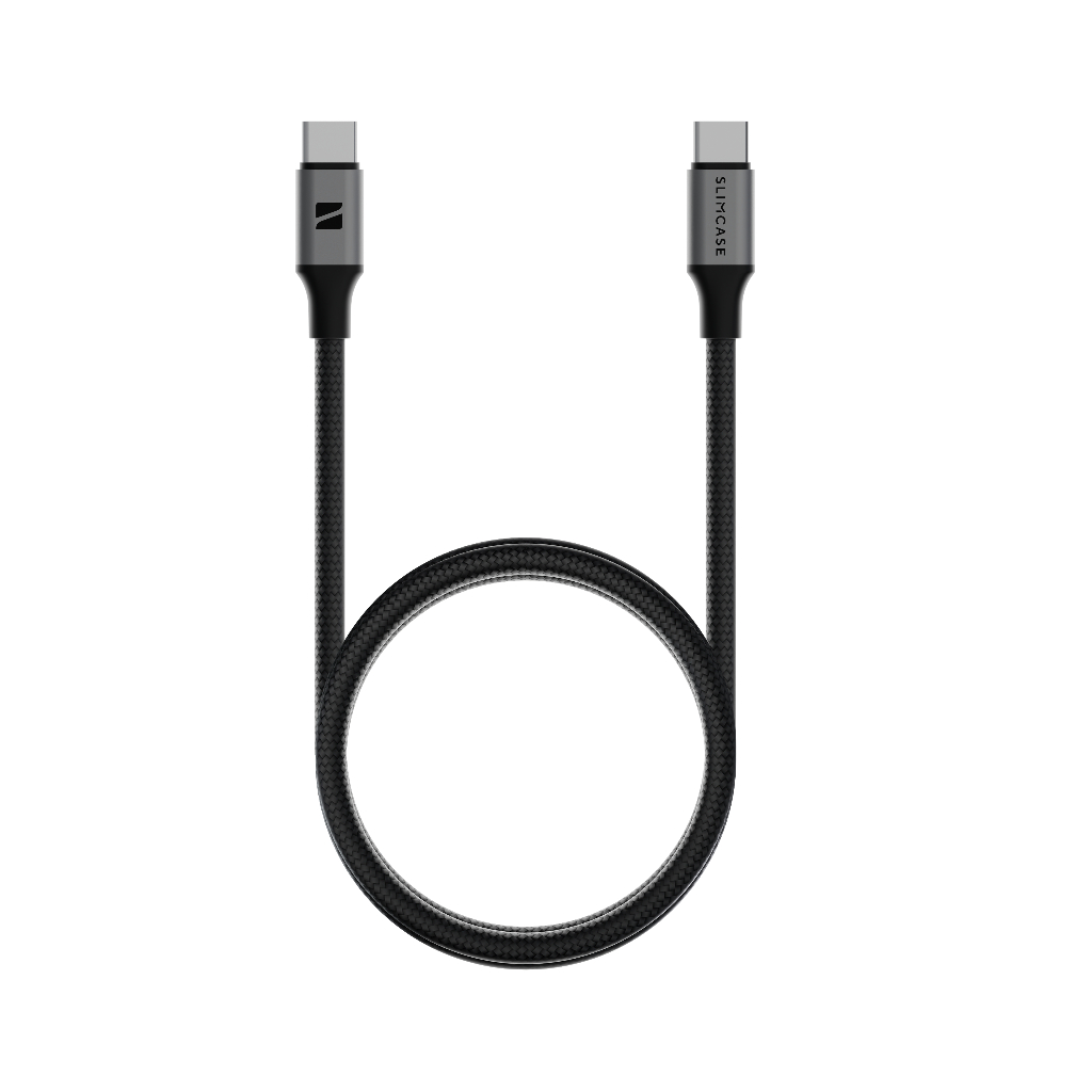Dây sạc nhanh USB C-L 60W SLIMCASE dài 100cm - Bọc dù siêu bền, sạc nhanh chưa đầy 45 phút