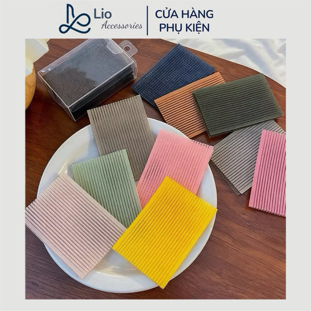 Bộ 10 Miếng Dán Tóc Cố Định Thời Trang Hàn Quốc Đa Dạng Màu Sắc Lio
