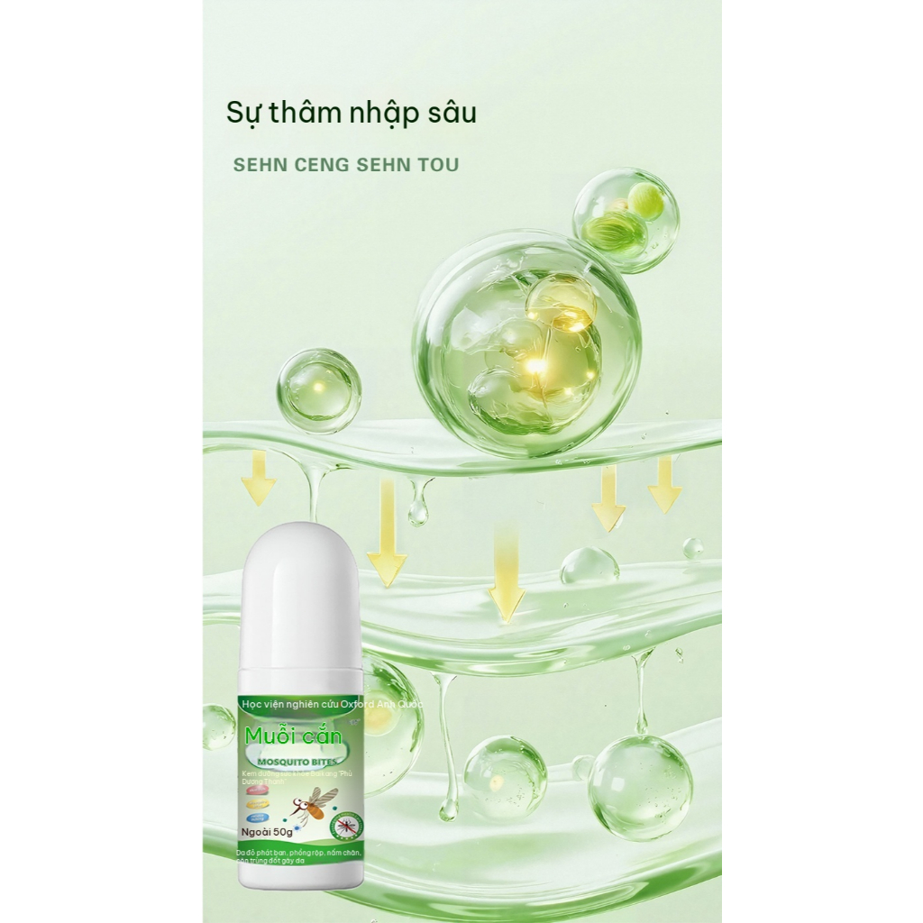 Kem Bôi Muỗi Đốt Giảm Ngứa | Làm Dịu Da Mẩn Đỏ, Sưng Tấy | Dưỡng Da Dịu Nhẹ Cho Cả Gia Đình