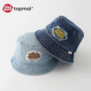Mũ Bucket Jean Cho Bé Alulu Phong Cách Hip Hop - Nón Tai Bèo Denim Thêu Chữ Nổi Cao Cấp Cho Bé Trai Bé Gái Từ 2-7 Tuổi