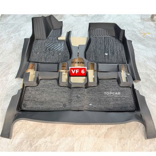 Thảm lót sàn ô tô VINFAST VF6 TOPCAR chất liệu nhựa TPE nguyên sinh cao cấp không chứa chất độc hại