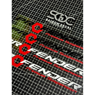 |1 Cặp| Tem Sticker DTF - Dán Phuộc Trước Profender Premium Suspension - 2 Màu Sắc