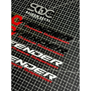 |1 Cặp| Tem Sticker DTF - Dán Phuộc Trước Profender Premium Suspension - 2 Màu Sắc