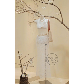 Set 3 Món: Bra Cài Sao Biển + Quần + Chân Váy Ren Chuẩn She’s