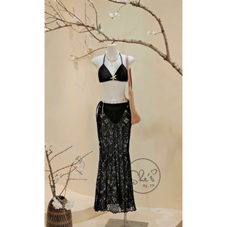 Set 3 Món: Bra Cài Sao Biển + Quần + Chân Váy Ren Chuẩn She’s