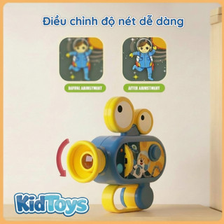 Đồ chơi đèn pin chiếu hình 3D KidToys tặng 96 hình – đèn chiếu động vật cho bé