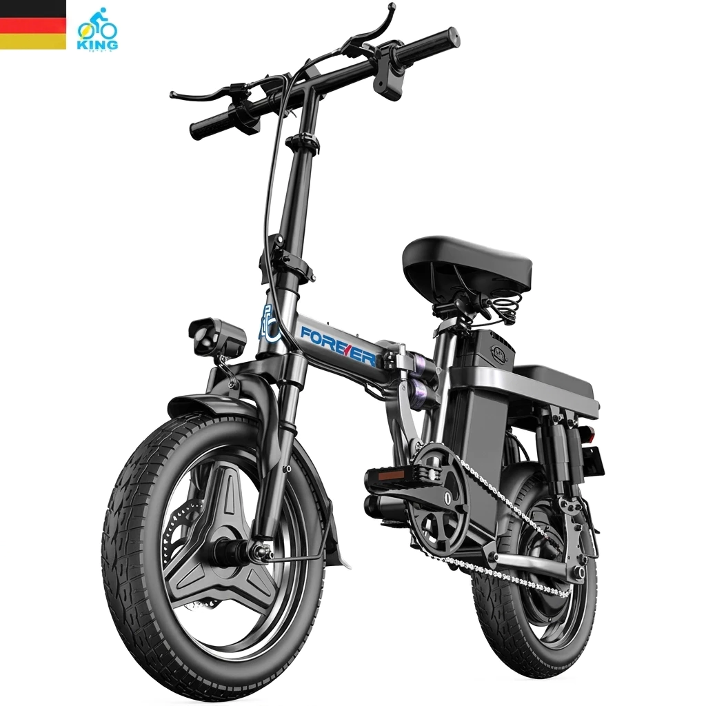 Thương hiệu của Đức, xe đạp điện có thể dễ dàng gấp lại thành cốp xe, pin lithium động cơ 400W, bảo hành 24 tháng