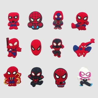 Set Charm Spider-Man Đa Vũ Trụ Mini Cute, Người Nhện Chibi Siêu Dễ Thương, Phụ Kiện Dép Crocss Trang Trí Hot Trend