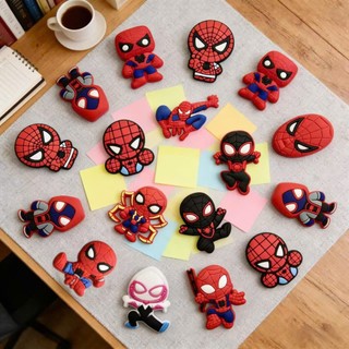 Set Charm Spider-Man Đa Vũ Trụ Mini Cute, Người Nhện Chibi Siêu Dễ Thương, Phụ Kiện Dép Crocss Trang Trí Hot Trend