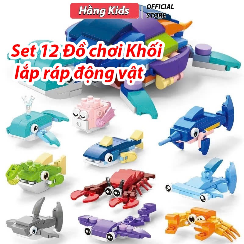 Bộ Lắp Ghép Con Vật 3D Cho Bé