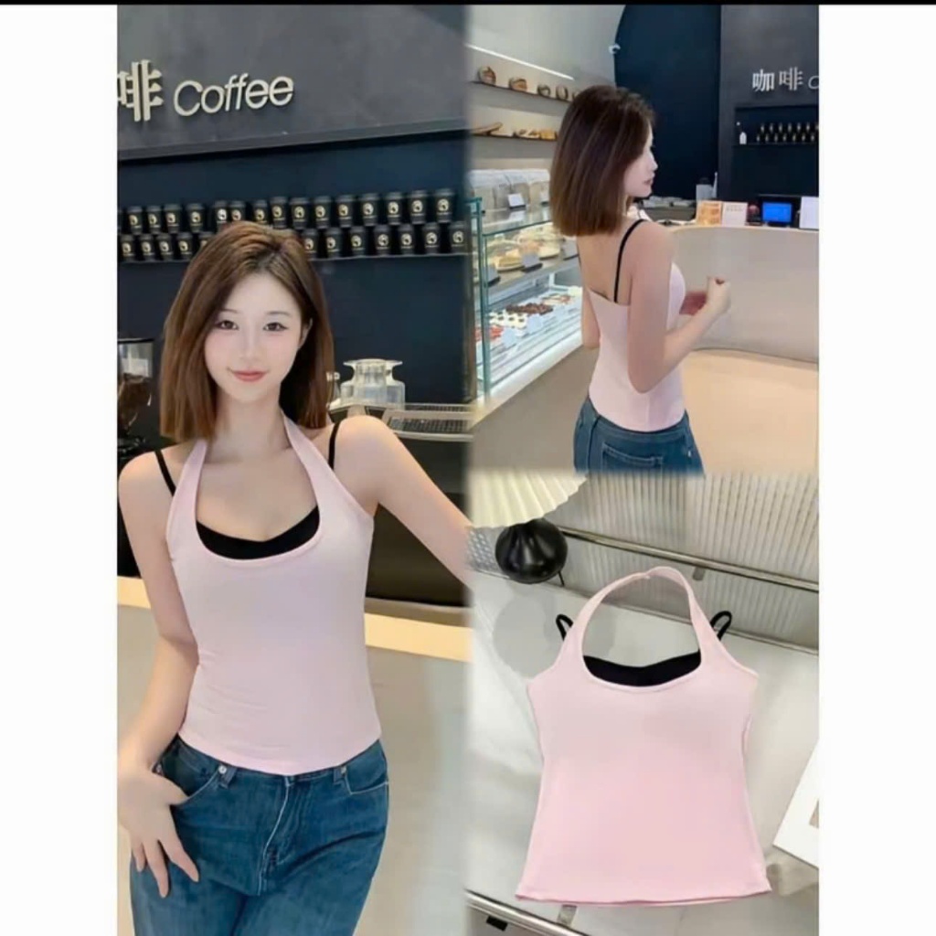 (Size Xs-2Xl) YẾM BRA - (kèm phối bra liền áo) phù hợp mùa hè, đi biển, du lịch, mặc nhà sẵn đệm mút bàn tay