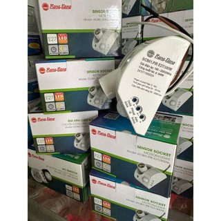 (Hỏa Tốc 4H) Đui đèn cảm biến Rạng Đông Tích Hợp Cảm Biến Chuyển Động Và Cảm Biến Ánh Sáng
