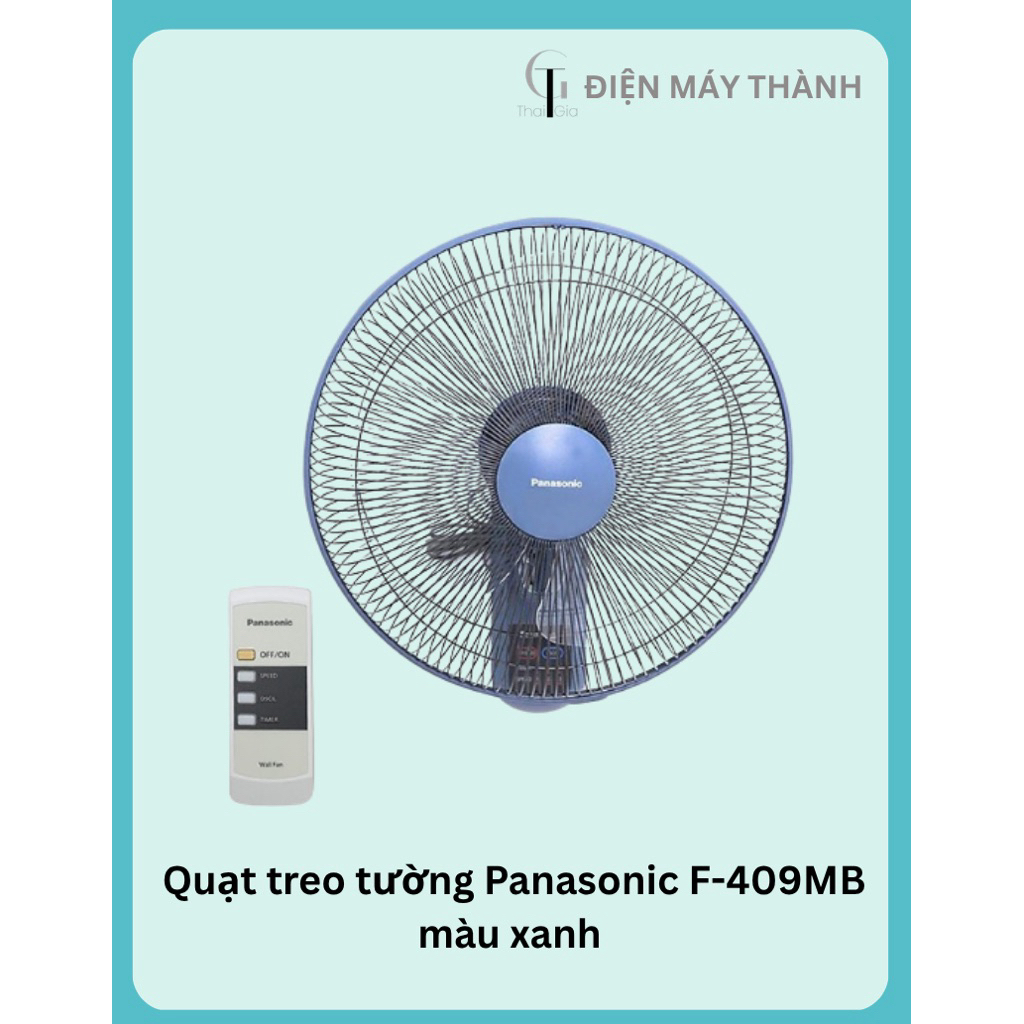 Quạt Treo Tường Panasonic F-409MB 40cm Có Remote Điều Khiển – Hẹn Giờ 1 ...
