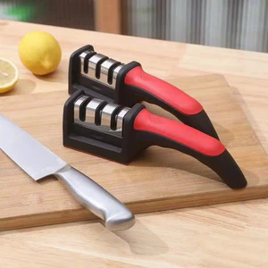 Combo 5 Cái Dụng Cụ Mài Dao Kéo 3 Rãnh , Kết Cấu Thép Không Gỉ Siêu Bền An Toàn Khi Sử Dụng.