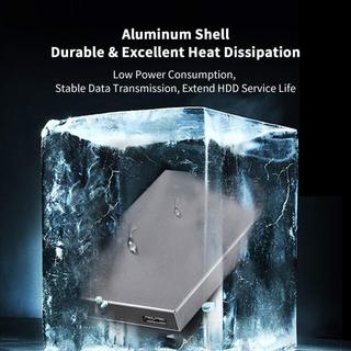 Box chuyển ổ cứng di động SSK HE-V600 chuẩn 3.0-Hỗ trợ đến 5Gbps (xám) - Phụ Kiện Nhất Tín