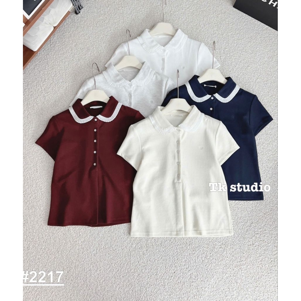 [𝑯𝒂 𝑨𝒏𝒉] Áo Polo Cộc Bèo Cổ QCL1
