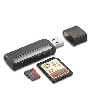 Đầu đọc thẻ 3.1 SSK SCRM400 nhỏ gọn - đọc thẻ TF/SD (Đen) - Phụ Kiện Nhất Tín