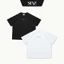 Áo Thun Boxy SNAZZY Unisex Nam Nữ Chất Liệu Cotton Chính Hãng - FADED LOGO