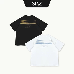 Áo Thun Boxy SNAZZY Unisex Nam Nữ Chất Liệu Cotton Chính Hãng - FADED LOGO