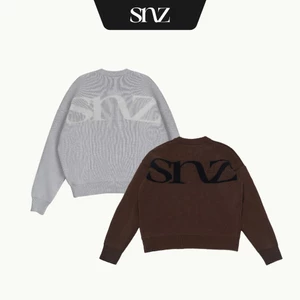 Áo Sweater Boxy SNAZZY Unisex Chất Liệu Sợi Len Chính Hãng - KNIT