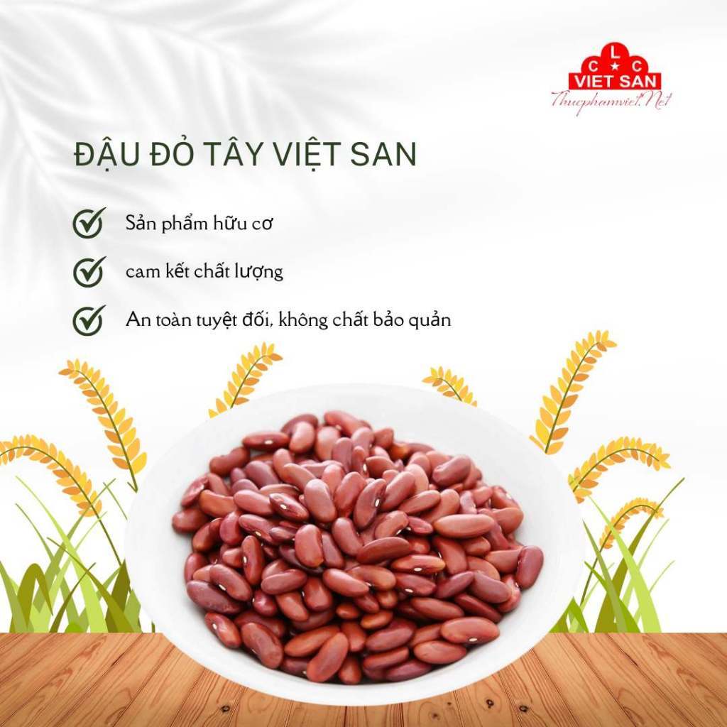 Đậu Đỏ Việt San 150g/300g/500g – Hạt Chắc Mẩy, Dễ Nấu, Thích Hợp Nấu Chè, Làm Bánh Nấu Xôi