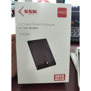 Box ổ cứng di động SSK SHE090 chuẩn 3.0 - thiết kế đơn giản gọn nhẹ (đen) - Phụ Kiện Nhất Tín