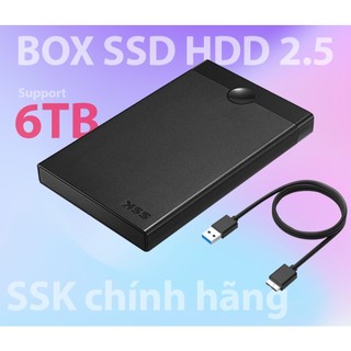 Box ổ cứng di động SSK SHE090 chuẩn 3.0 - thiết kế đơn giản gọn nhẹ (đen) - Phụ Kiện Nhất Tín