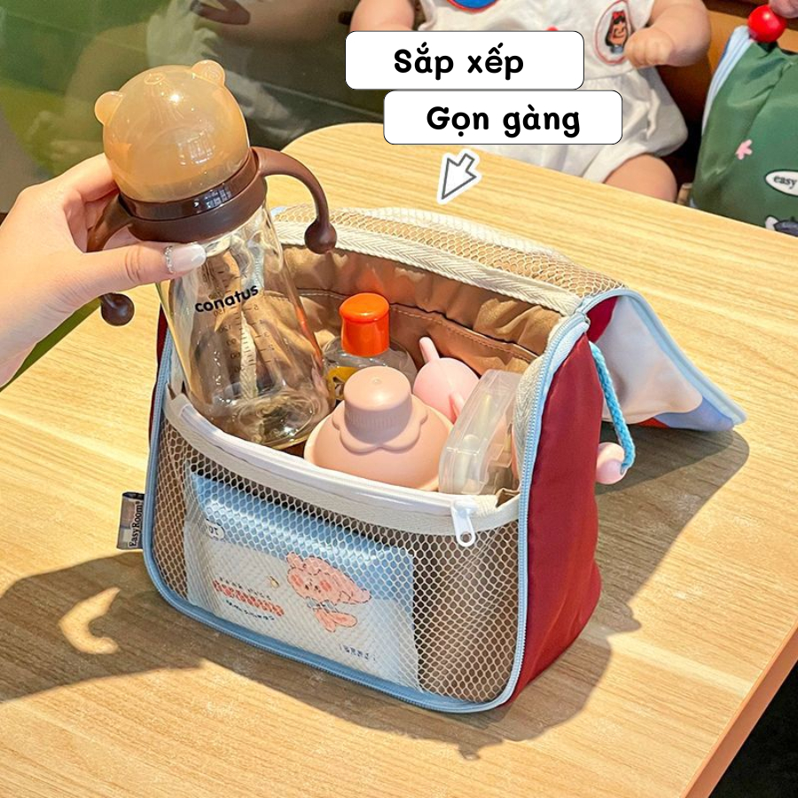 Túi Đựng Bình Sữa Cho Bé Cao Cấp Easy Room, Túi Chống Thấm Nước, Tiện Lợi Khi Đi Ra Ngoài