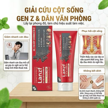 Lanzf Kem Massage Giảm Đau Xương Khớp, Gel Xoa Bóp Chondroitin Lanzf Giúp Thư Giãn Cổ Vai Gáy, Giảm Mỏi Gối Lưng @Tina