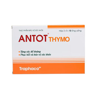 Thực Phẩm Bảo Vệ Sức Khỏe Antot Thymo Traphaco Hỗ Trợ Tăng Sức Đề Kháng Giúp Ăn Ngon Hộp 2 Vỉ x10 Ống Uống