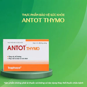 Thực Phẩm Bảo Vệ Sức Khỏe Antot Thymo Traphaco Hỗ Trợ Tăng Sức Đề Kháng Giúp Ăn Ngon Hộp 2 Vỉ x10 Ống Uống