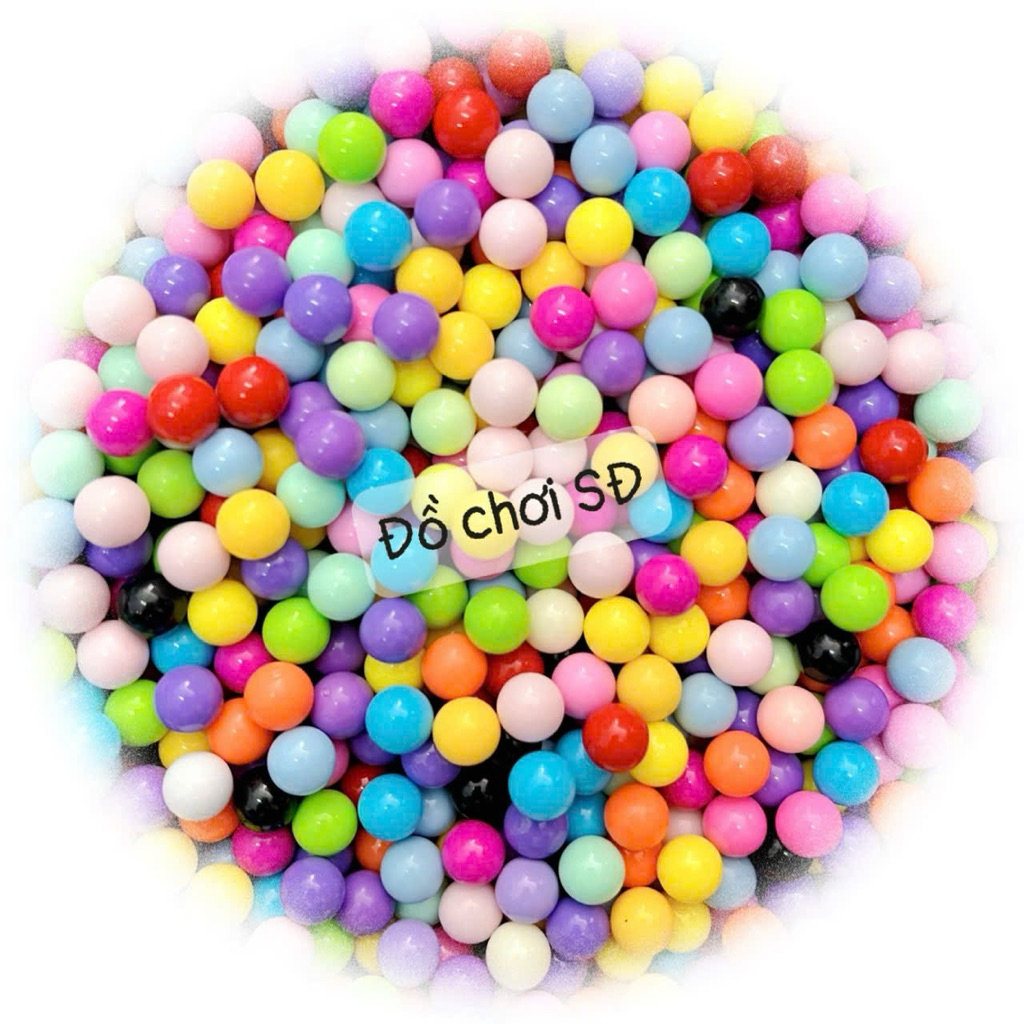 BI NHỰA ĐẶT RUỘT 8MM - BI NHỰA NHÍ - PHỤ KIỆN BI CÁC LOẠI ĐỒ CHƠI