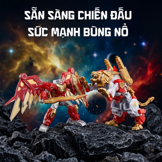 Đồ Chơi Lắp Ráp Robot Gundam Mecha Biến Hình Siêu Chiến Binh, Quái Thú 2in1 - Đồ Chơi Robot Biến Hình Sáng Tạo Cho Bé