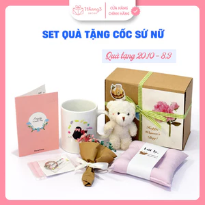 Set Quà Tặng Cốc Sứ Nữ – Hộp Quà Ý Nghĩa (20/10 & 8/3)